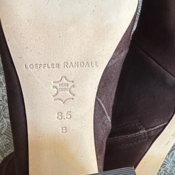 Loeffler Randall Brown Suede Heeled Boots - Picture 2 of 7